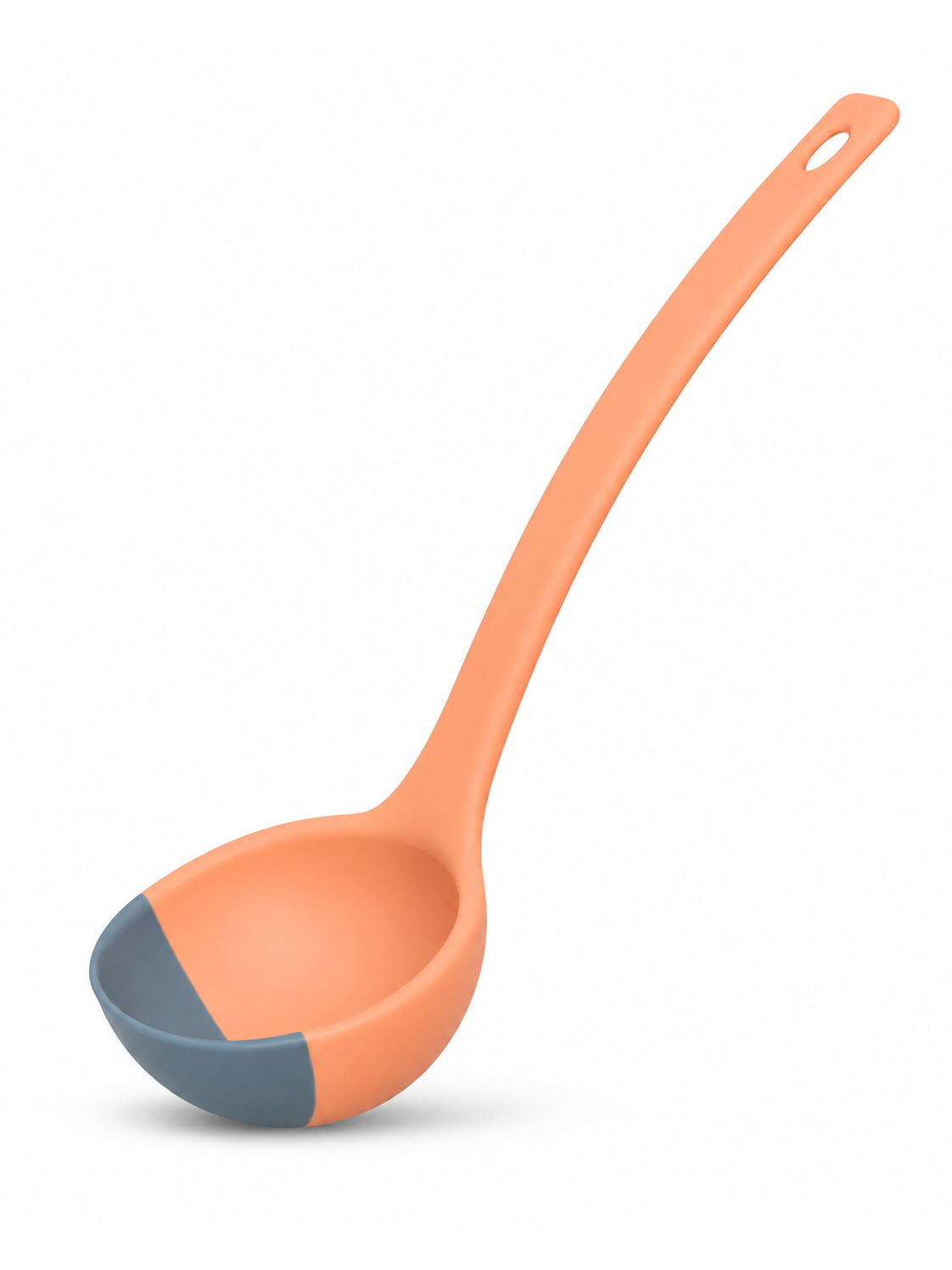 Silicone Spoon - Colorful Silicone Spatula Ladle with a Soft Top to Mold to your Pots & Pans.