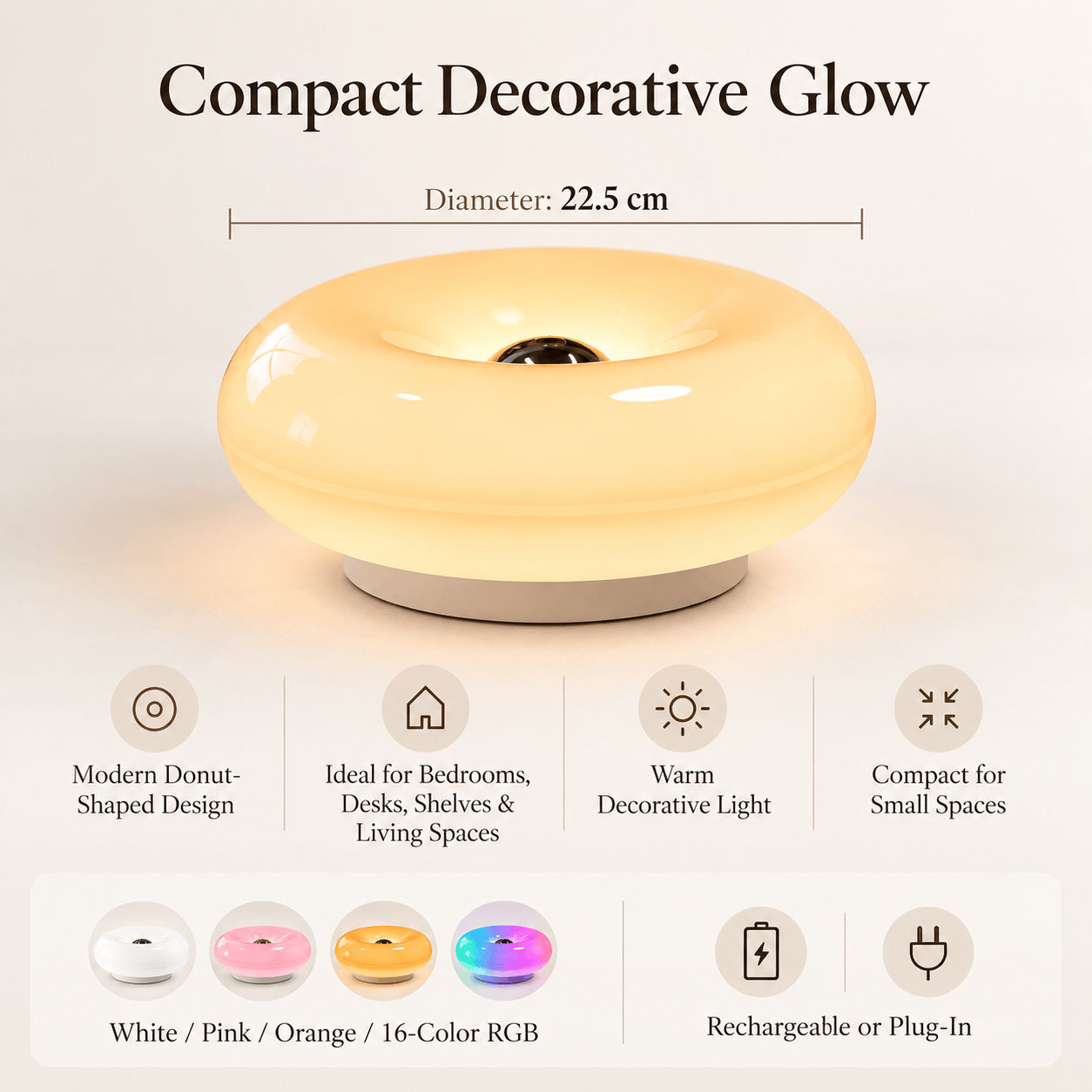 Donut Glow Ambient Lamp
