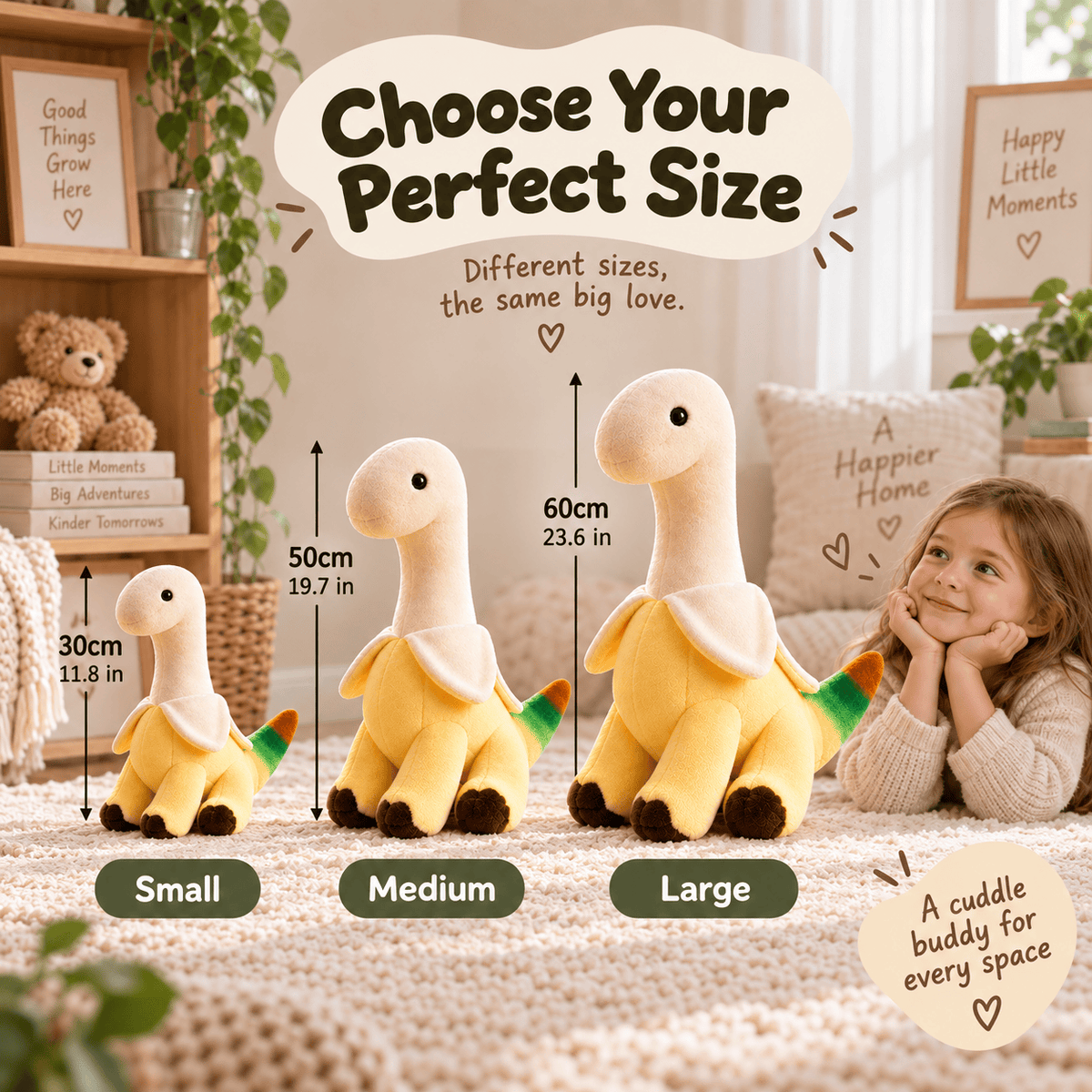 Cozy Dino Plush – Soft Long-Neck Dinosaur Stuffed Animal